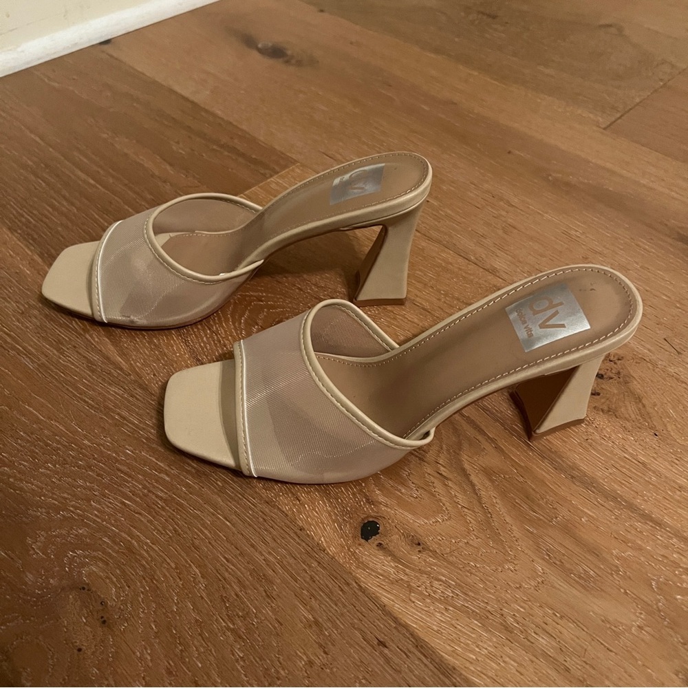 Dolce Vita Narda Heels - Blush Mesh - Size 8
